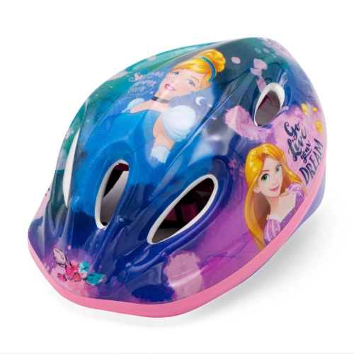 Kask rowerowy Princess dziewczęcy z księżniczkami Ariel Kopciuszek Roszpunka Arielka księżniczki 52 - 56 cm M-10016