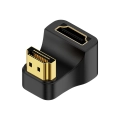 Przejściówka adaptor złącze U HDMI 2.1 wtyk - gniazdo kątowe 180 stopni w kształcie litery U góra 8K 60Hz 4K 120Hz