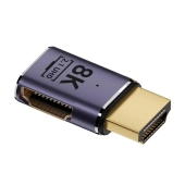 Przejściówka adaptor złącze HDMI wtyk - gniazdo płaski boczny prawy 8K 60Hz 4K 120Hz-101133