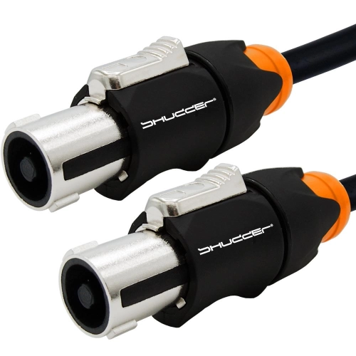 Kabel Speakon - Speakon 15m OFC przewód + bawełna Colour metalowy trzpień Shudder