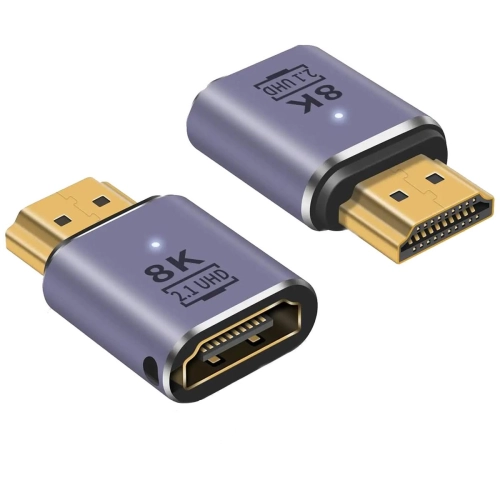 Przejściówka adaptor złącze HDMI wtyk - gniazdo płaskie złączka prosta 8K 60Hz 4K 120Hz