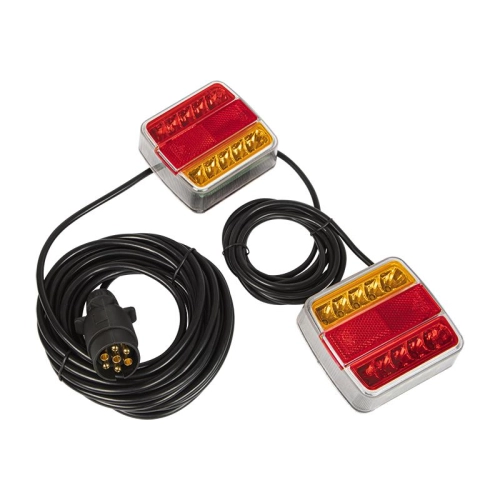 Zestaw lamp do przyczepy samochodowej LED + magnes do szybkiego montażu-101779