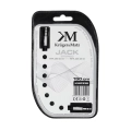 Kabel wtyk jack 3.5mm stereo - wtyk jack 3.5mm 1.5m sprężynka-102304