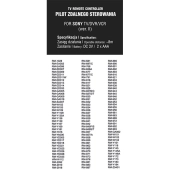 Pilot do TV Sony UNIWERSALNY LCD ver.II / RM-1028 / RM-GA008 / WM-W112 / RM-871-102862