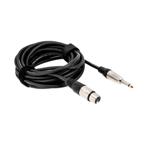 Kabel wtyk jack 6.3 mm mono - gniazdo XLR 10m
