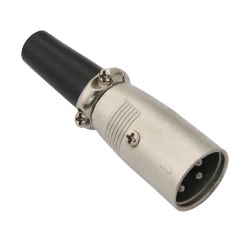Wtyk mikrofonowy XLR 3P na kabel skręcany odginany