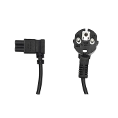 Kabel zasilający do laptopa Koniczynka 3.0m wtyk kątowy z uziemieniem-103551