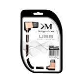 Kabel wtyk kątowy USB C  - wtyk kątowy USB 1m-104209