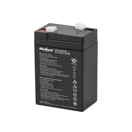 Akumulator żelowy 6V 4.5Ah do wagi, zabawek i udządzeń akumulatorowych 78mm X 48mm X 100mm
