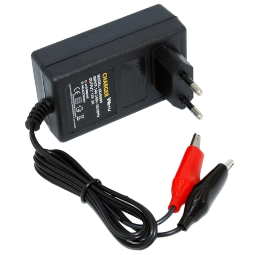 Ładowarka automatyczna do akumulatorów żelowych AGM 12V 2A WETU z diodą sygnalizującą naładowanie-104839