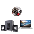 Kabel wtyk jack 3.5mm stereo - 2RCA wtyk 10m Shudder Standard Przewód Jack 3.5mm - 2x Cinch-105824