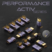 Przejściówka adaptor złącze łącznik HDMI 2.1 gniazdo - gniazdo płaski boczny 8K 60Hz 4K 120Hz-105880