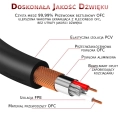 Kabel wtyk jack 6.3 mm mono - wtyk XLR 1.5m Shudder PREMIUM-106323
