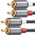 Kabel wtyk 2 RCA - 2RCA 1.5m Shudder PREMIUM cinch - cinch czincz - czincz