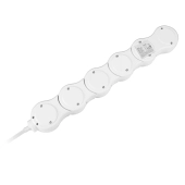 Przedłużacz sieciowy snake 1.5m regulowany 5 gniazd + 2x USB z uziemieniem i wyłącznikiem ruchomy-106867 Przedłużacz sieciowy snake 1.5m regulowany 5 gniazd + 2x USB z uziemieniem i wyłącznikiem ruchomy-106867