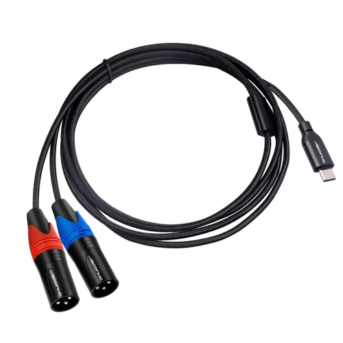 Kabel wtyk USB-C do 2x XLR 1.5m Shudder PREMIUM wtyk - USB C - 2XLR  Shudder-106725