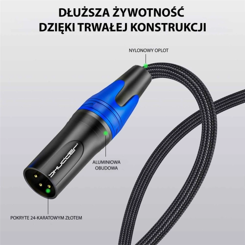 Kabel wtyk USB-C do 2x XLR 1.5m Shudder PREMIUM wtyk - USB C - 2XLR  Shudder-106726