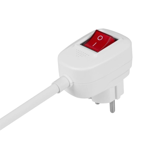 Przedłużacz sieciowy snake 1.5m regulowany 5 gniazd + 2x USB z uziemieniem i wyłącznikiem ruchomy-106921