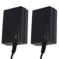 Ładowarka automatyczna akumulatorów żelowych 12V 2A z wtykiem 2.5mm x 5.5mm z dodatkową przejściówką z krokodylka