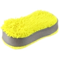 Gąbka do mycia czyszczenia samochodu lakieru szyb z mikrofibry zółta wysoka chłonność