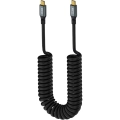 Kabel wtyk USB-C - wtyk USB-C przewód sprężynka PREMIUM 50cm - 150cm by Shudder-107216