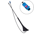 Antena samochodowa dachowa + wzmacniacz FAKRA tył do AUDI OPEL VW SEAT SKODA