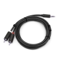Kabel wtyk jack 3.5mm stereo - 2RCA wtyk 2m Shudder Basic Przewód Jack 3.5mm - 2x Cinch-107685