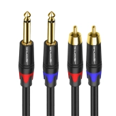 Kabel wtyk 2x jack 6.3mm mono - 2 RCA wtyk 3m Shudder PREMIUM-107927 Kabel wtyk 2x jack 6.3mm mono - 2 RCA wtyk 3m Shudder PREMIUM-107927