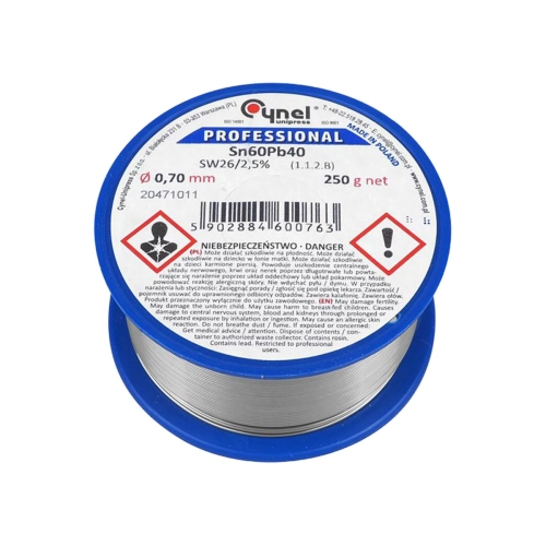Cyna 0.70 / 100g / spoiwo  LC60-FSW26 do lutowania