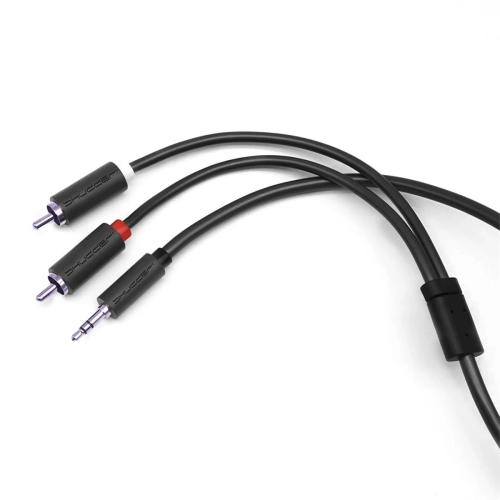 Kabel wtyk jack 3.5mm stereo - 2RCA wtyk 0.5m Shudder Basic Przewód Jack 3.5mm - 2x Cinch-107660