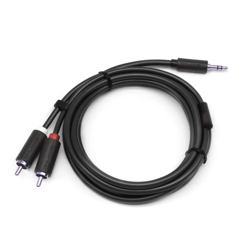 Kabel wtyk jack 3.5mm stereo - 2RCA wtyk 1.5m Shudder Basic Przewód Jack 3.5mm - 2x Cinch-107673