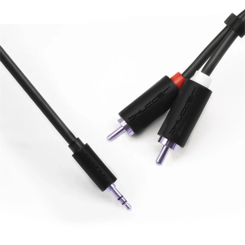 Kabel wtyk jack 3.5mm stereo - 2RCA wtyk 1.8m Shudder Basic Przewód Jack 3.5mm - 2x Cinch-107680