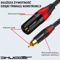 Kabel 2x RCA - 2x XLR 2m Shudder PREMIUM wtyk 2XLR - wtyk 2RCA -108797