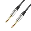Kabel wtyk jack 6.3 mono - wtyk jack 6.3 mono 10m Shudder PREMIUM w tekstylnym oplocie