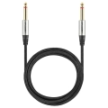 Kabel wtyk jack 6.3 mono - wtyk jack 6.3 mono 10m Shudder PREMIUM w tekstylnym oplocie-108846