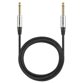Kabel wtyk jack 6.3 mono - wtyk jack 6.3 mono 10m Shudder PREMIUM w tekstylnym oplocie-108846 Kabel wtyk jack 6.3 mono - wtyk jack 6.3 mono 10m Shudder PREMIUM w tekstylnym oplocie-108846