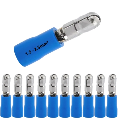 Konektor izolowany męski rurkowy tulejka na przewód 1.5mm2 - 2.5mm2 niebieski 10szt.