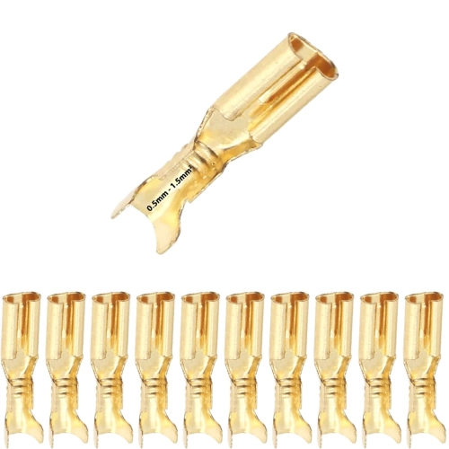 Konektor nieizolowany żeński płaski 2.8mm x 0.5mm2 - 1.5mm2 10szt.