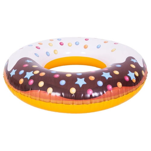 Kółko pompowane basenowe do pływania donut brązowy