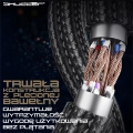Kabel sieciowy RJ45 FFTP CAT8 8m Shudder PREMIUM w tekstylnym oplocie-109992