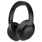 Słuchawki bezprzewodowe nauszne składane z aktywną reduckją hałasu ANC bluetooth czarne-109013