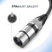 Kabel wtyk jack 6.3 mm mono - gniazdo XLR 7.5m Shudder PREMIUM-109558 Kabel wtyk jack 6.3 mm mono - gniazdo XLR 7.5m Shudder PREMIUM-109558