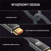 Kabel DisplayPort - DisplayPort 2.1 16K 60Hz Shudder 3m-109855
