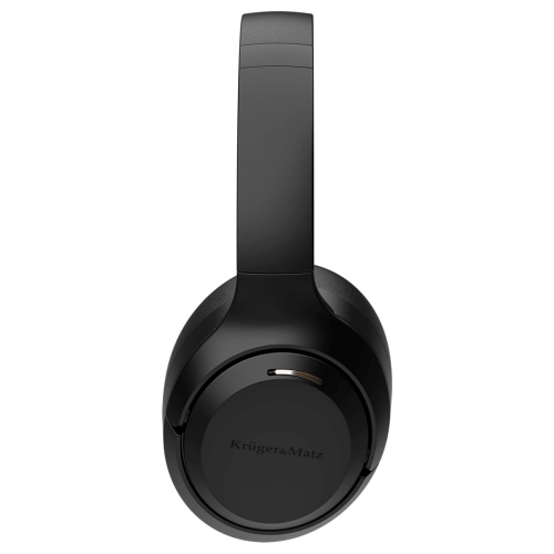 Słuchawki bezprzewodowe nauszne składane z aktywną reduckją hałasu ANC bluetooth czarne-109012