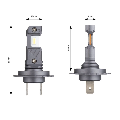 Żarówki samochodowe LED HYBRIT H7 6000K Canbus 60W-109354