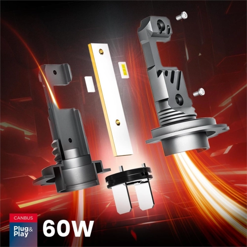 Żarówki samochodowe LED HYBRIT H7 6000K Canbus 60W-109357