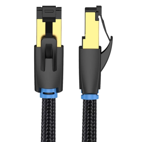 Kabel sieciowy RJ45 FFTP CAT8 2m Shudder PREMIUM w tekstylnym oplocie-109948