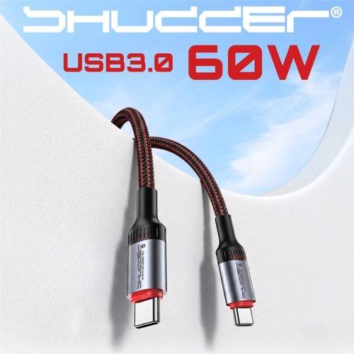 Kabel wtyk USB-C - wtyk USB-C SHUDDER PREMIUM 60W 3A 1.5m -110294