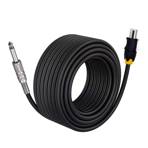 Kabel wtyk Jack 6.3mm - Speakon 5m OFC przewód + bawełna Colour metalowy trzpień Shudder-110853