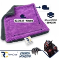 Ręcznik do osuszania z mikrofibry RevoCare CARBON MONSTER 1200GSM 40x60cm szaro fioletowy-112435